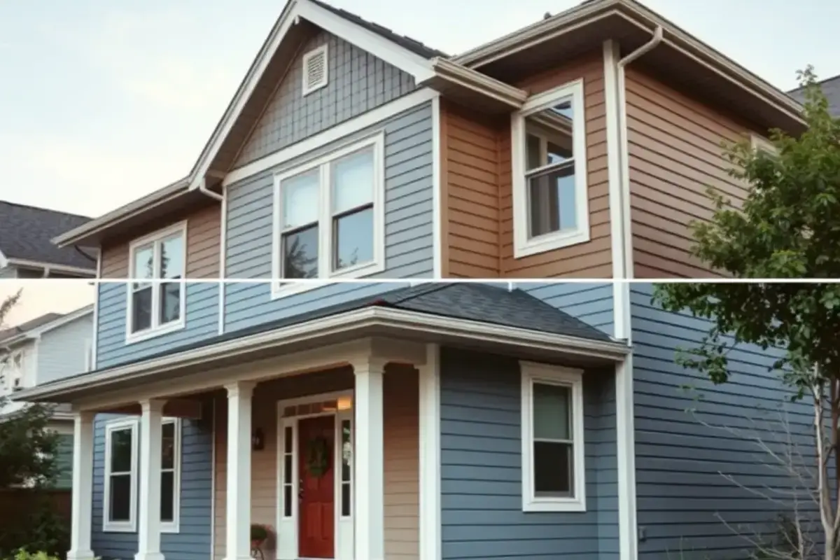 Complete home exterior painting