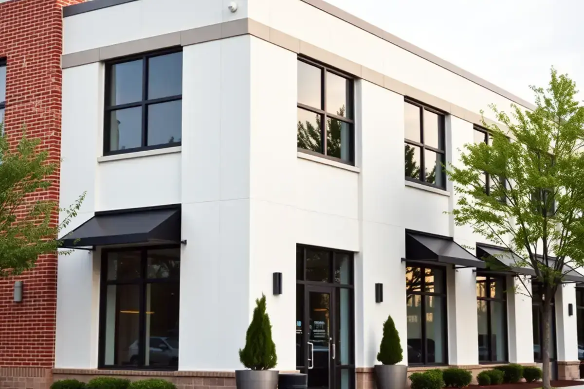 Commercial office building exterior